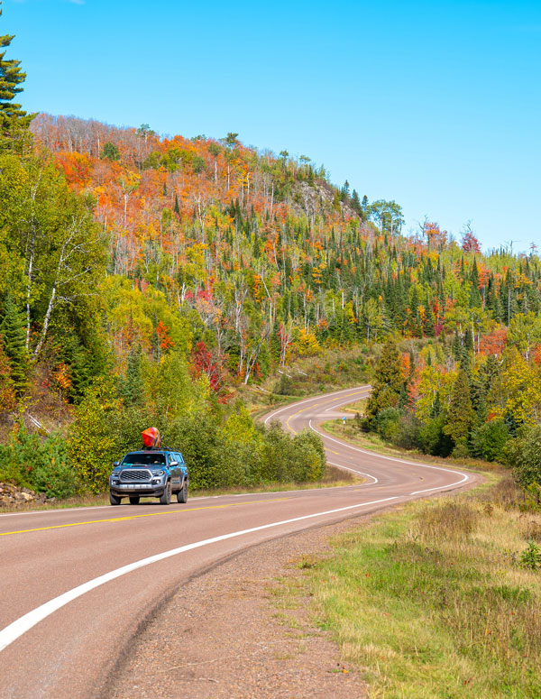 Car Driving in the Northwoods