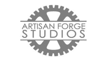 Logo for Artisan Forge Studios, a brand Marissa worked with to create impactful digital campaigns.